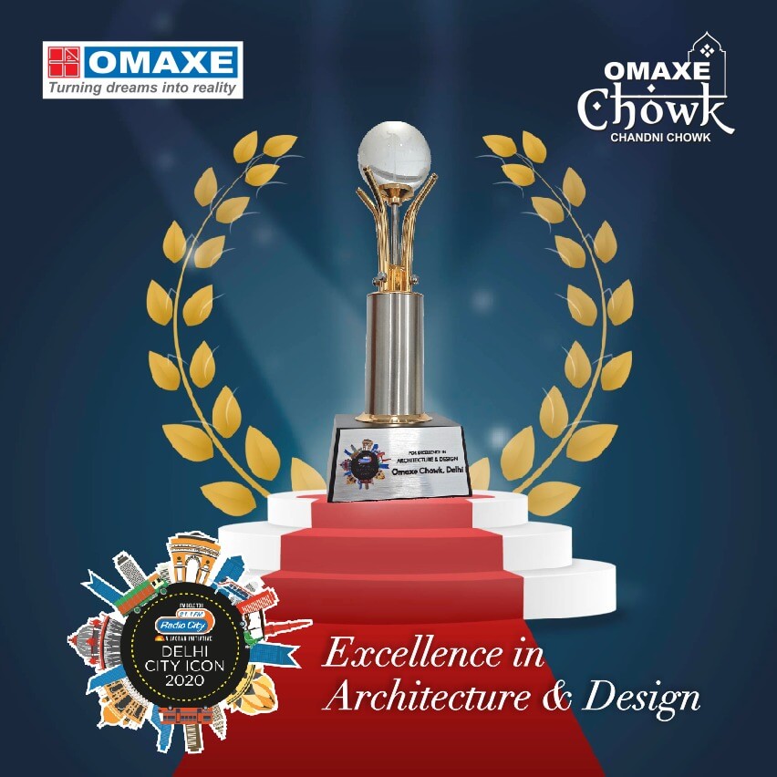 Omaxe Chowk has been awarded The City Icon Award 2020 for Excellence in Architecture